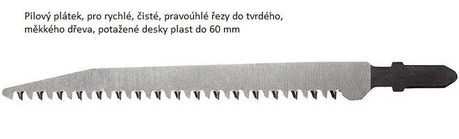 Objednat Nyní Pilový plátek, pro rychlé, čisté, pravoúhlé řezy do tvrdého, měkkého dřeva, potažené desky, plast